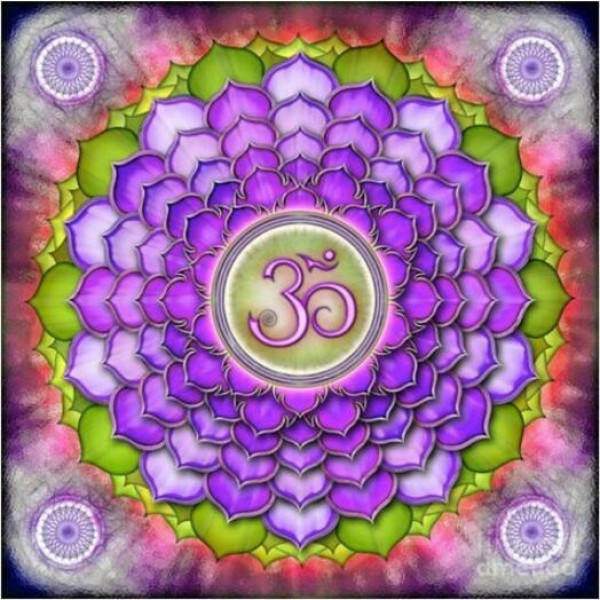 Mandala Purple And Green Diamond Painting Kit - DIY