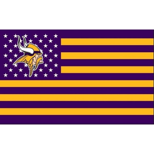 Minnesota Vikings Flag Diamond Painting Kit - DIY