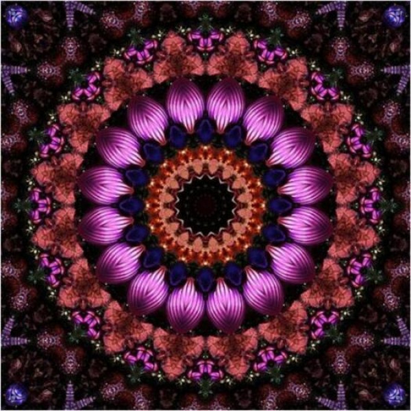 Mandala Purple Diamond Painting Kit - DIY