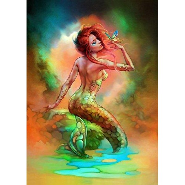 Mermaid Colors Full Diamond Painting Kit - DIY