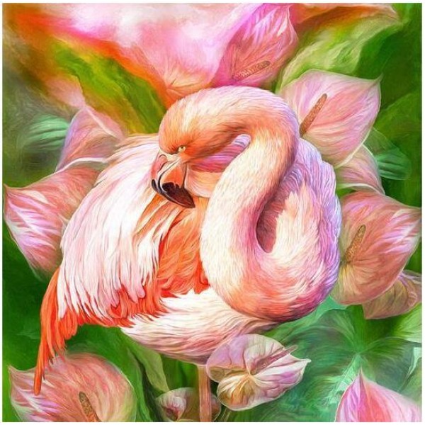 Flamingo Diamond Painting Kit - DIY