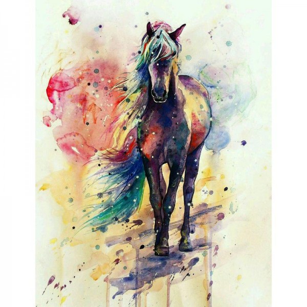 Multi Color Horse Diamond Painting Kit - DIY